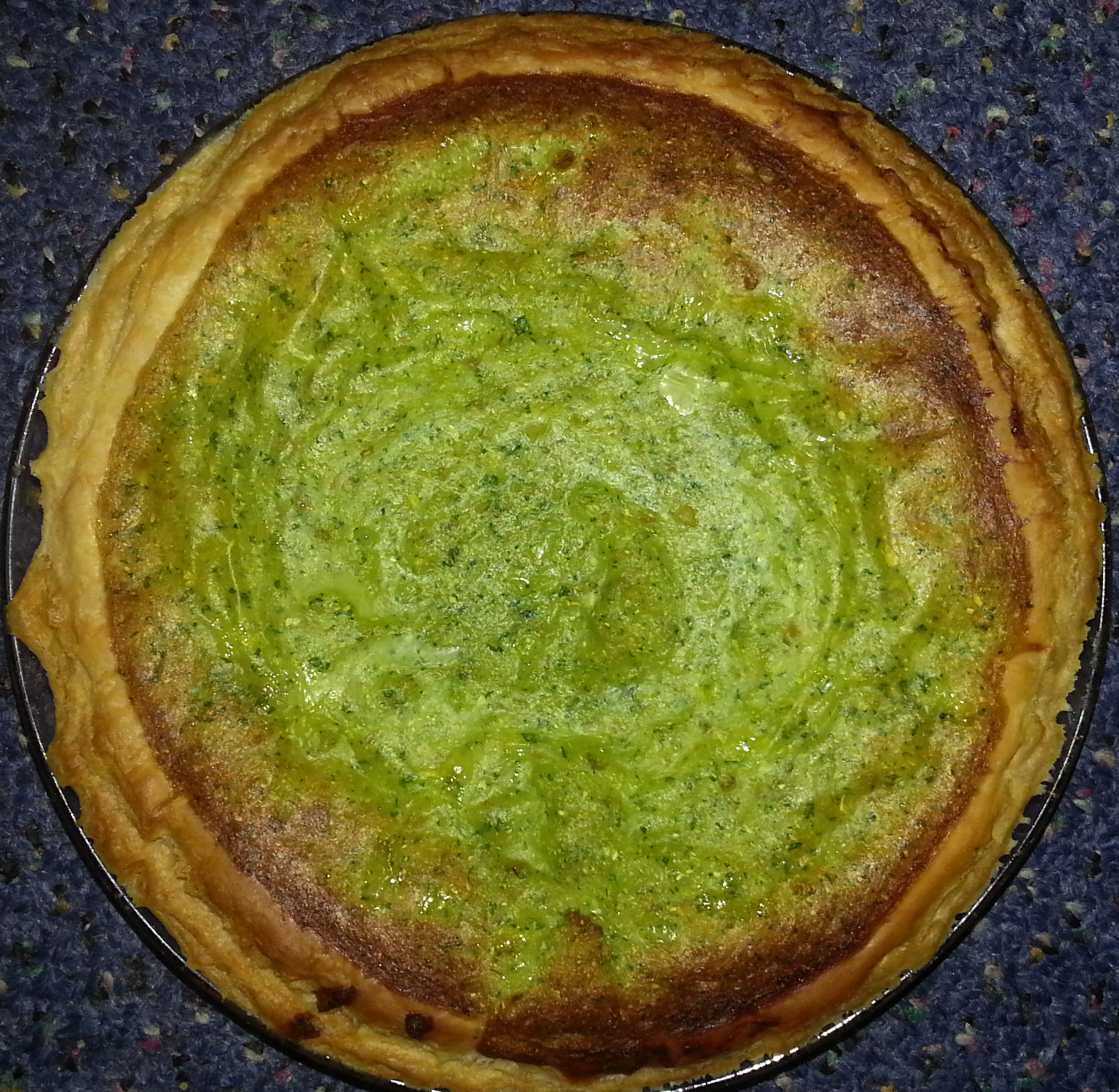 Zucchini Spinach Quiche Souffle